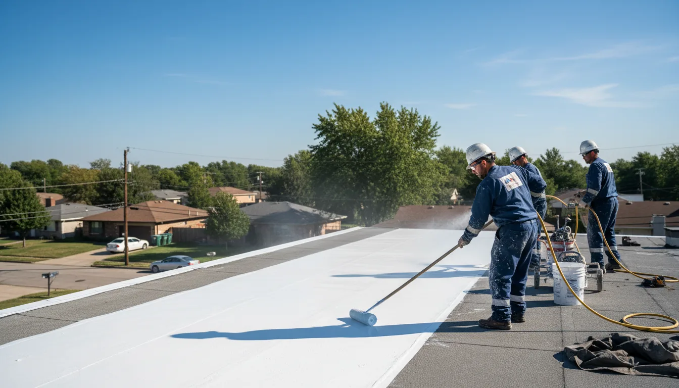 Commercial roof coating in Hamlin, TX near me